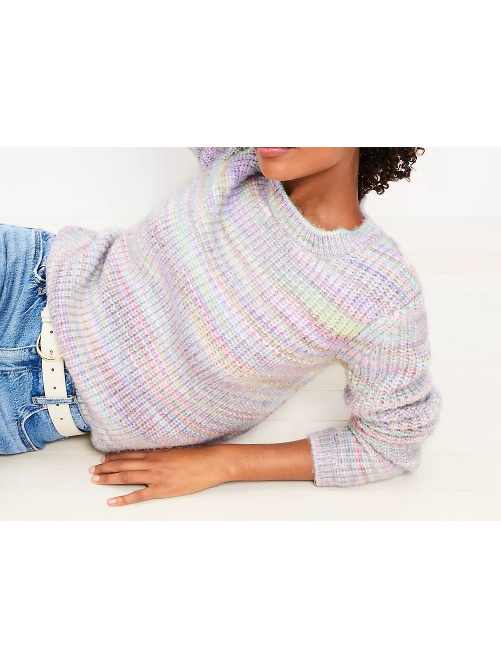 LOFT | space dye pastel sweater